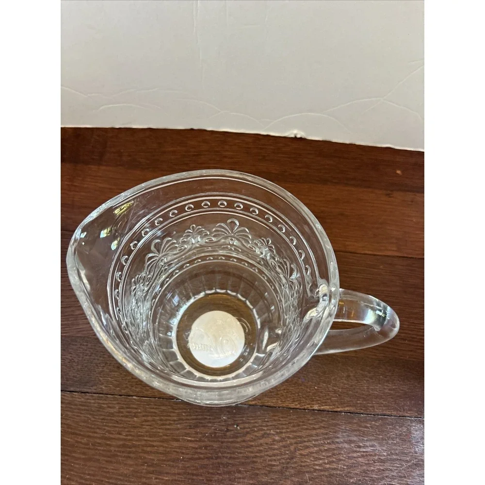 The Pioneer Woman Cassie Clear Embossed Pitcher 44 oz Special Edition